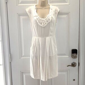 White Dress with Pockets by BCBGMaxAzria